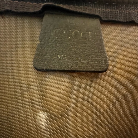Gucci Plus Beige and Brown Monogram Zipper Large Pouch or Clutch - Picture 8 of 9